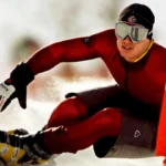 Ryan Wedding of Canada takes a practice run for the men's parallel giant slalom at the Salt Lake 2002 Winter Olympic Games in Park City